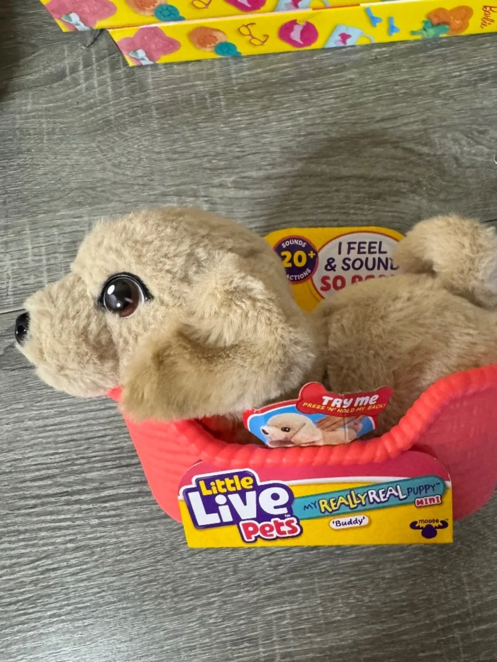 New Little Live Pets My Really Real Puppy Mini “Buddy” interactive plush puppy b